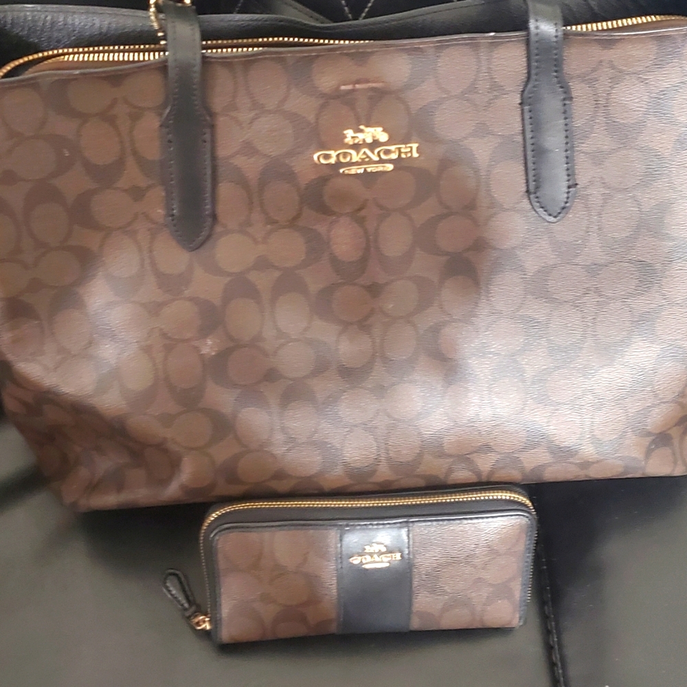 Coach Brand Large Purse Bundled